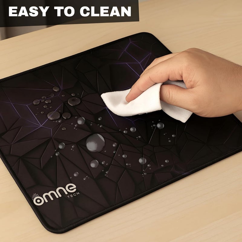 omne TECH Mousepad for Desk | Smooth Waterproof Surface, Anti-Slip Rubber Base, Durable & Comfortable Mouse Pad for Office, Laptop & Computer (Pruple) - Image 4