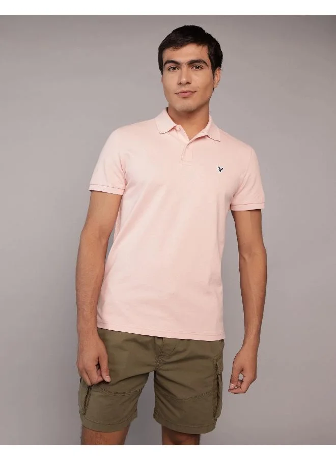 American Eagle The classic polo shirt, made with revolutionary stretch technology for comfort & flexibility.