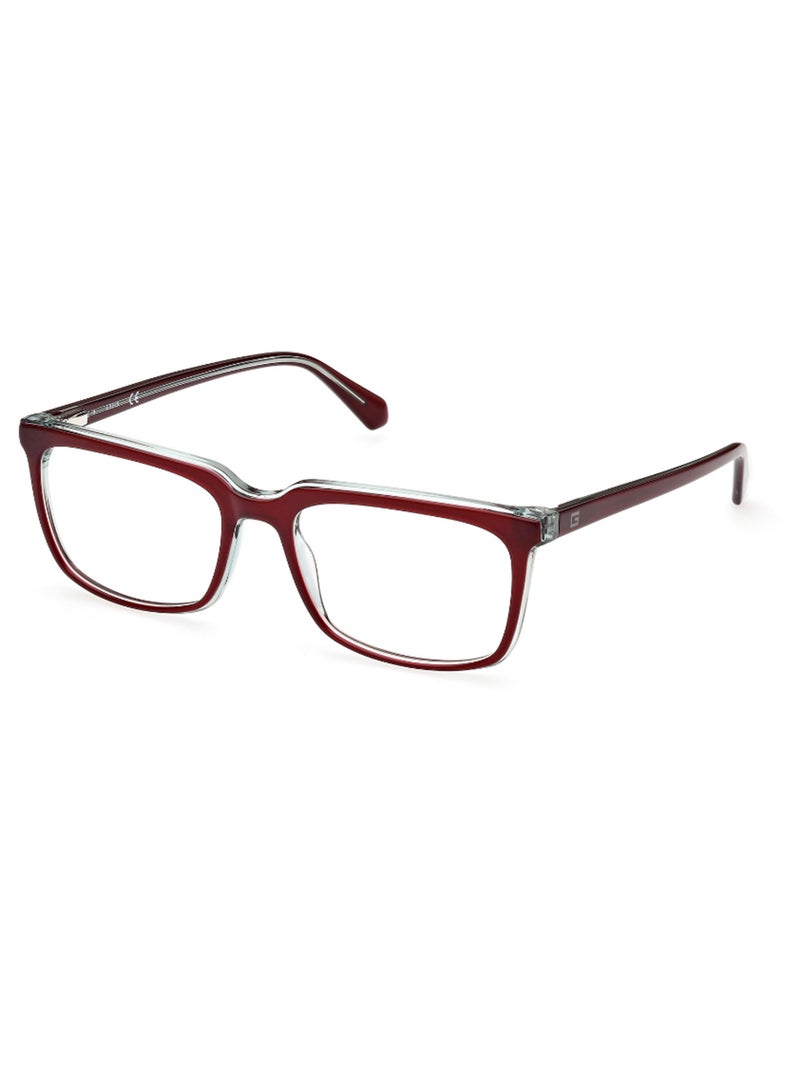 GUESS Men's Rectangular Shape Eyeglass Frames - GU5006307154 - Lens Size: 54 Mm - Bordeaux - Image 1