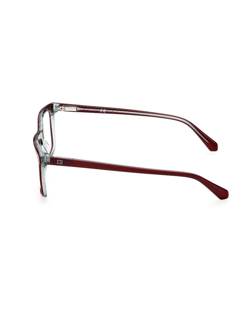 GUESS Men's Rectangular Shape Eyeglass Frames - GU5006307154 - Lens Size: 54 Mm - Bordeaux - Image 2