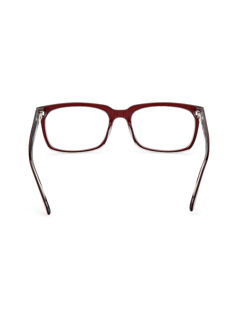 GUESS Men's Rectangular Shape Eyeglass Frames - GU5006307154 - Lens Size: 54 Mm - Bordeaux - Image 4