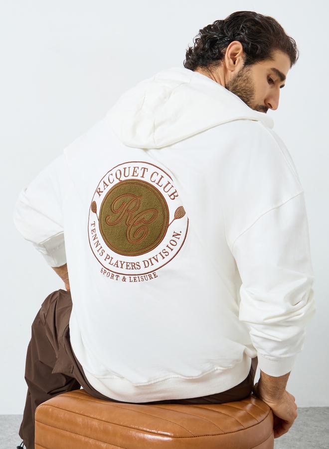 ستايلي هودي مطبع بطبعة جرافيك - Image 1