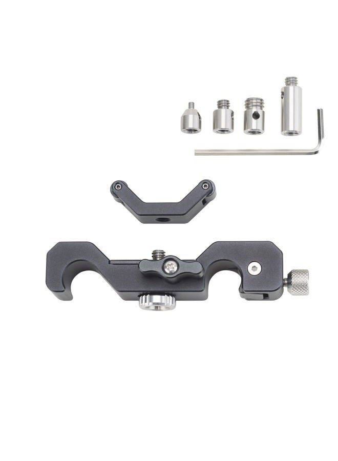 Nitze دعم عدسة عالمي بقطر 15 مم مع قاعدة Y متحركة وأعمدة تمديد ارتفاع 1/4 بوصة و 3/8 بوصة و M3 - N04B - Image 1