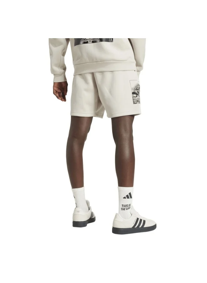 Adidas adidas M SW TM SHO Beige Training SHORTS for Men - 2XS