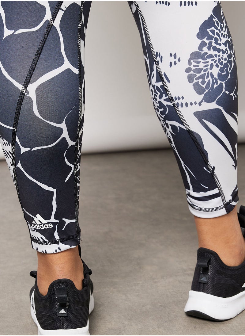 Adidas - Plus Size Optime Superher Training 7/8 Tights - Image 1