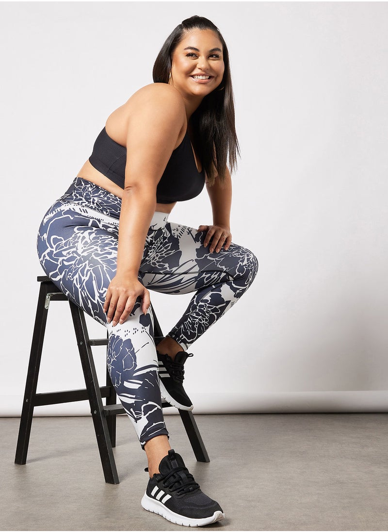 Adidas - Plus Size Optime Superher Training 7/8 Tights - Image 1