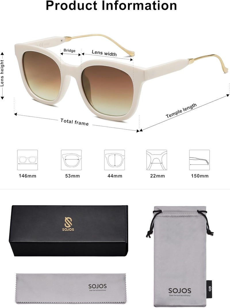 Sojos Classic Square Polarized Sunglasses Womens Mens Retro Trendy UV400 Sunnies SJ2050 - Image 5