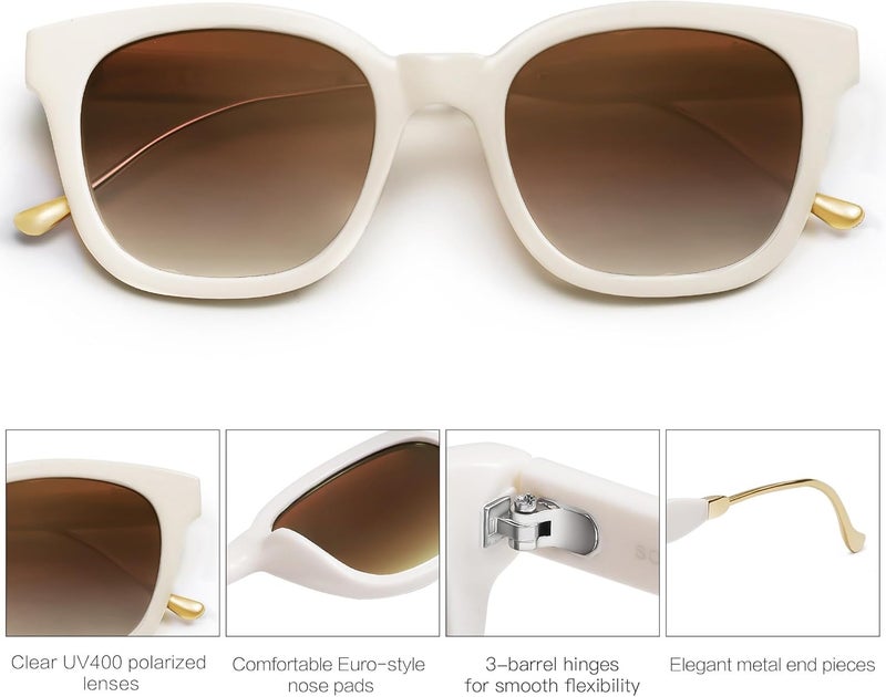 Sojos Classic Square Polarized Sunglasses Womens Mens Retro Trendy UV400 Sunnies SJ2050 - Image 4