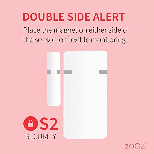 Zooz 800 Series Z-Wave Long Range Open|Close XS Sensor ZSE41 800LR لمراقبة الأبواب والنوافذ والبوابات. يتطلب وجود مركز (يُباع بشكل منفصل). متوافق مع SmartThings و Hubitat و Ring Alarm. - Image 2