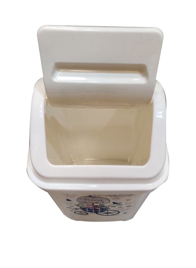 LACOT GENERAL TRADING LLC Set of 2 pcs Plastic Dust Bin With Swing Top For Home, Office, Factory-12 Ltr  - Image 4