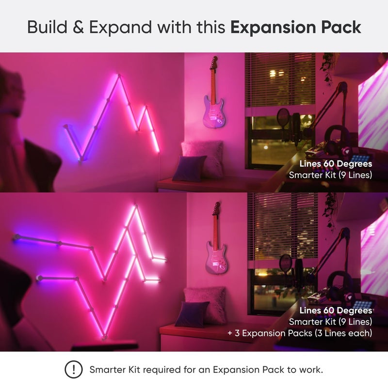 Nanoleaf Lines Expansion Pack (3 Led Light Lines) - Multicolor - Image 2