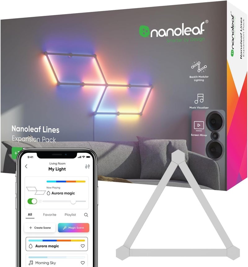 Nanoleaf Lines Expansion Pack (3 Led Light Lines) - Multicolor - Image 1