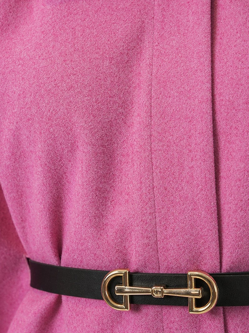 BIG DART BDART Belted Tweed Cape Coat - Image 5