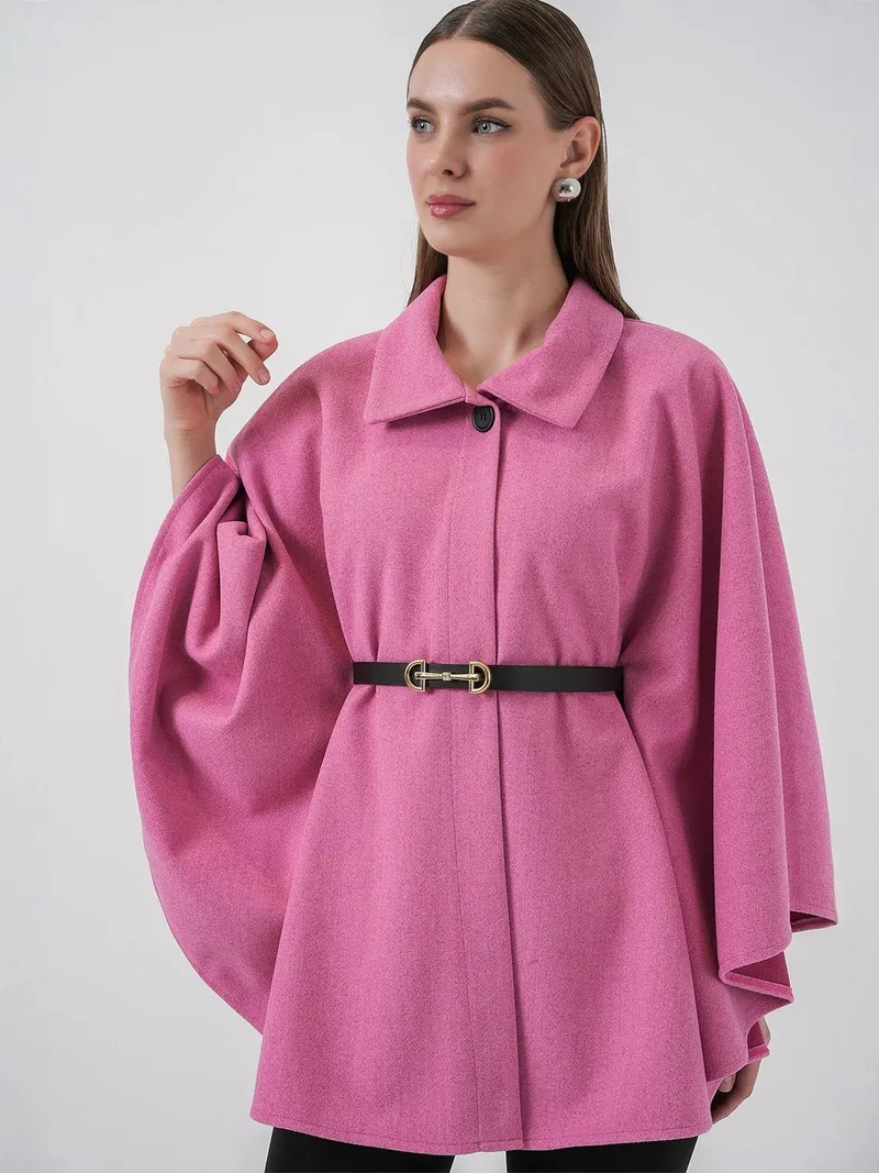 بيغ دارت BDART Belted Tweed Cape Coat