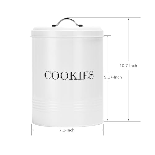Brightalk Cookie Jar with Lid, Counter Top Canister Decorative Storage Container for Farmhouse Kitchen - Image 2
