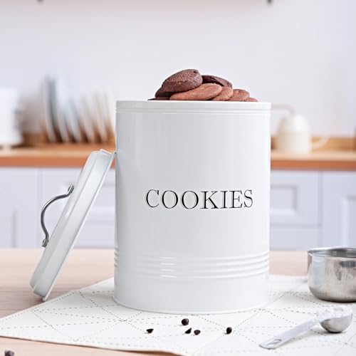 Brightalk Cookie Jar with Lid, Counter Top Canister Decorative Storage Container for Farmhouse Kitchen - Image 5
