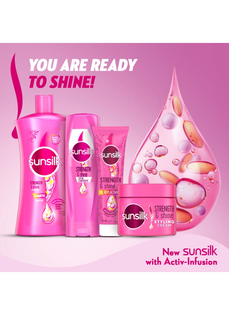 Sunsilk Strength And Shine Shampoo For Dull Hair With Provitamin B5 Coconut Oil - Image 4