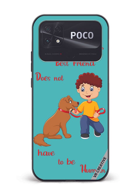 Protective Case Cover For Xiaomi Poco C40 Dog With Child Design Multicolour