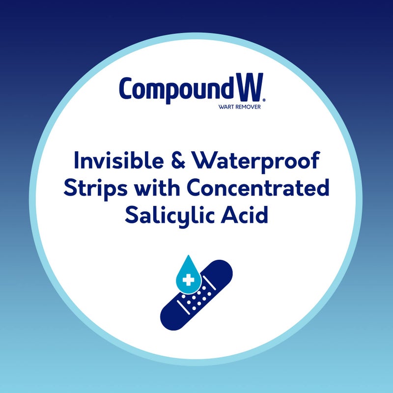 Compound W Maximum Strength One Step Invisible Wart Remover Strips, 14 CT, 2 Pack - Image 4