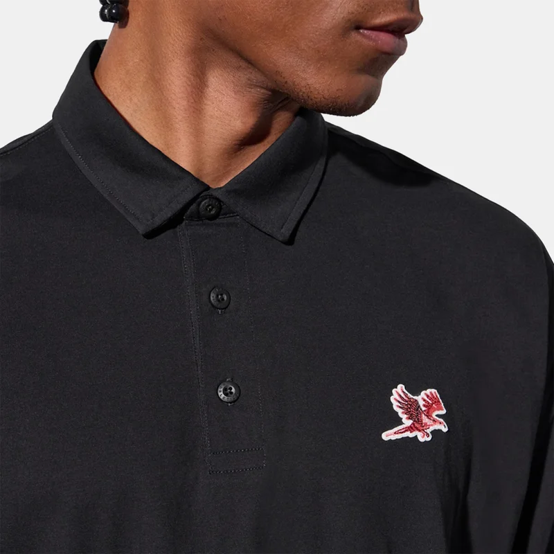 Fabletics Black Women's Effortless Relaxed Polo Shirt for Women | Best Price UAE