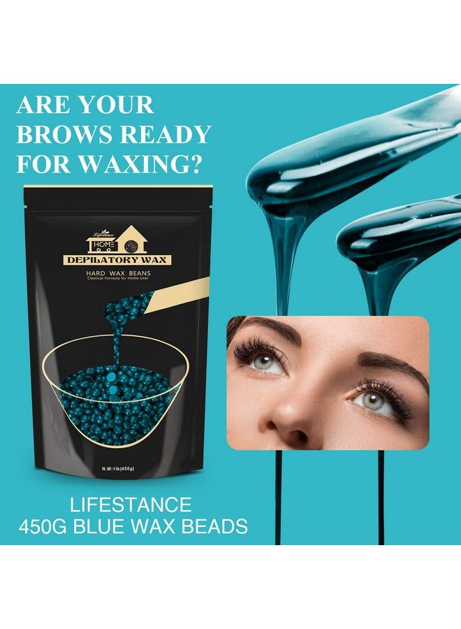 Lifestance Hard Wax Beads Lifestance 1Lb Waxing Beads Brazilian Bikini Wax With 10 Applicatorshard Wax Hair Removal For Face Body Legs Pearl Beads For Wax Warmers - Image 4