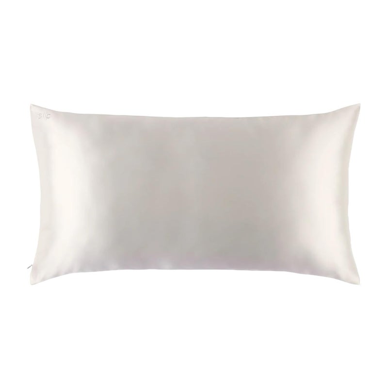 slip King Pure Silk Pillow Case 100 Pure 22 Momme Mulberry Silk King Size Standard Pillow Case AntiBedHead AntiSleep Crease White 20 x 36