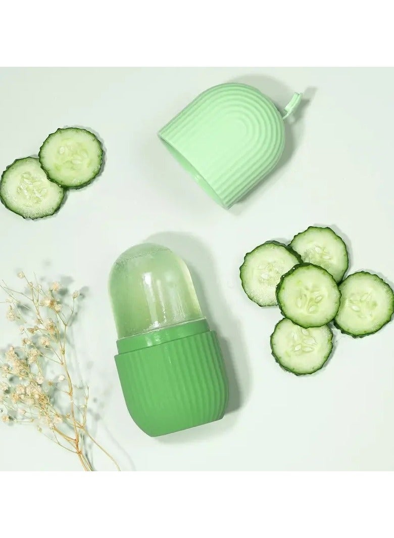 ORiTi Silicone Ice Face Roller Contour and Shrink Pores Remove DarkCircles and Massage Skin - Purple - Image 3