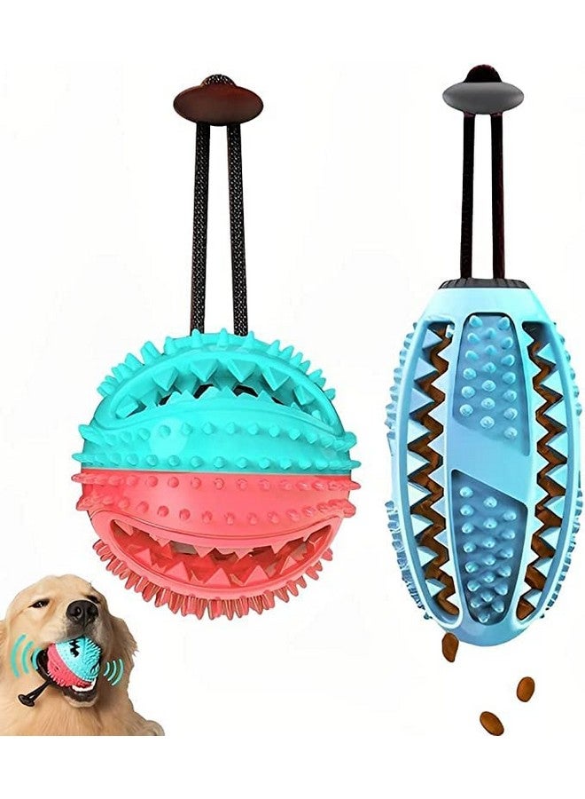 توزيع مكافآت الكلاب - ألعاب التسنين التفاعلية المتينة | لعبة تدريب الذكاء والمضغ للكلاب والجراء - عبوة من قطعتين - Image 1