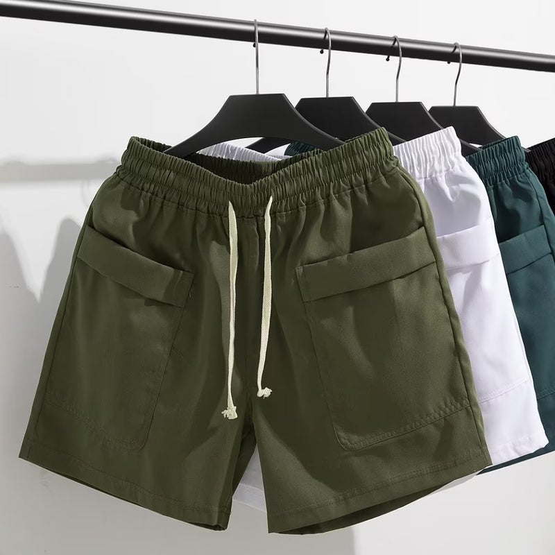 Mens Summer Tactical Cargo Shorts Casual greyish green - Image 1