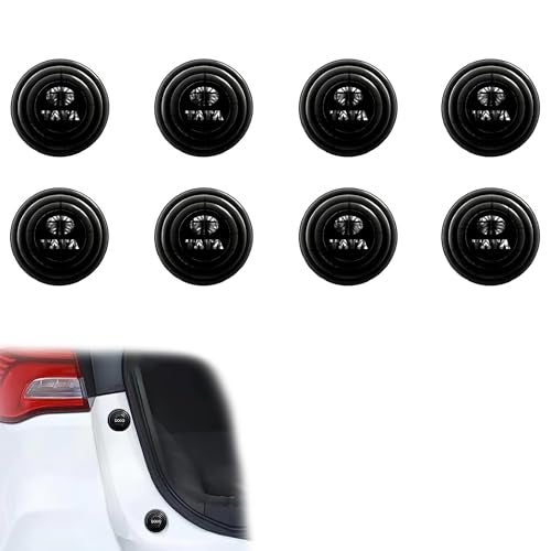 WISKA 8Pcs Car Door Shock Absorber Protector Gasket Guard Pads Edge Stickers Accessories Compatible for Nexon, Punch, Harrier, Altroz, Tiago, Tigor, Curvv, EV, Sierra, Xpres - Image 1