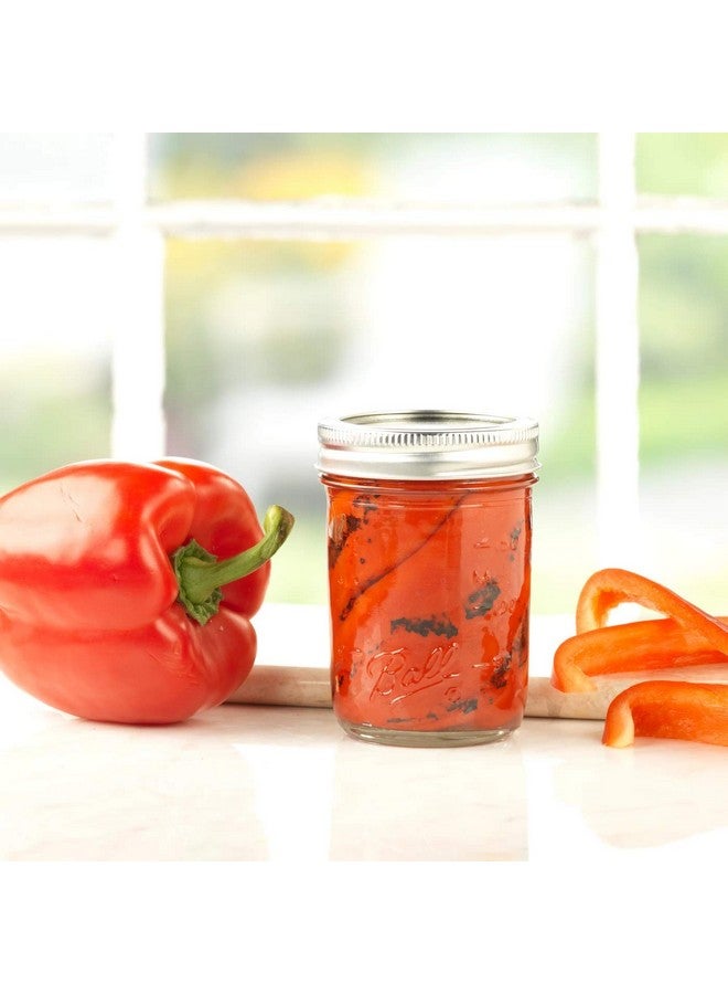 Ball Regular Mouth Mason Jars with Lids & Bands, Half Pint, 8-oz (2-Pack) - Image 1