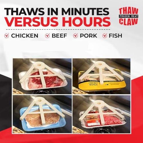 Thaw Claw Meat Defroster, a Kitchen Essential Tool for Quick and Easy Defrosting of Chicken, Beef, Pork and Fish, Kitchen Gadgets Accessories, Easy Storage, Fits All Sinks, Thaws in Minutes - Image 5