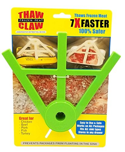 Thaw Claw Meat Defroster, a Kitchen Essential Tool for Quick and Easy Defrosting of Chicken, Beef, Pork and Fish, Kitchen Gadgets Accessories, Easy Storage, Fits All Sinks, Thaws in Minutes - Image 1
