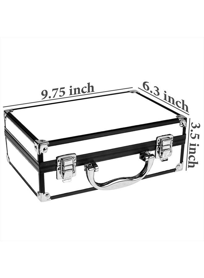 Shany Carry All Makeup Train Case with Pro Teen Makeup Set, Makeup Brushes, Lipsticks, Eye Shadows, Blushes, and more - Silver - Image 4