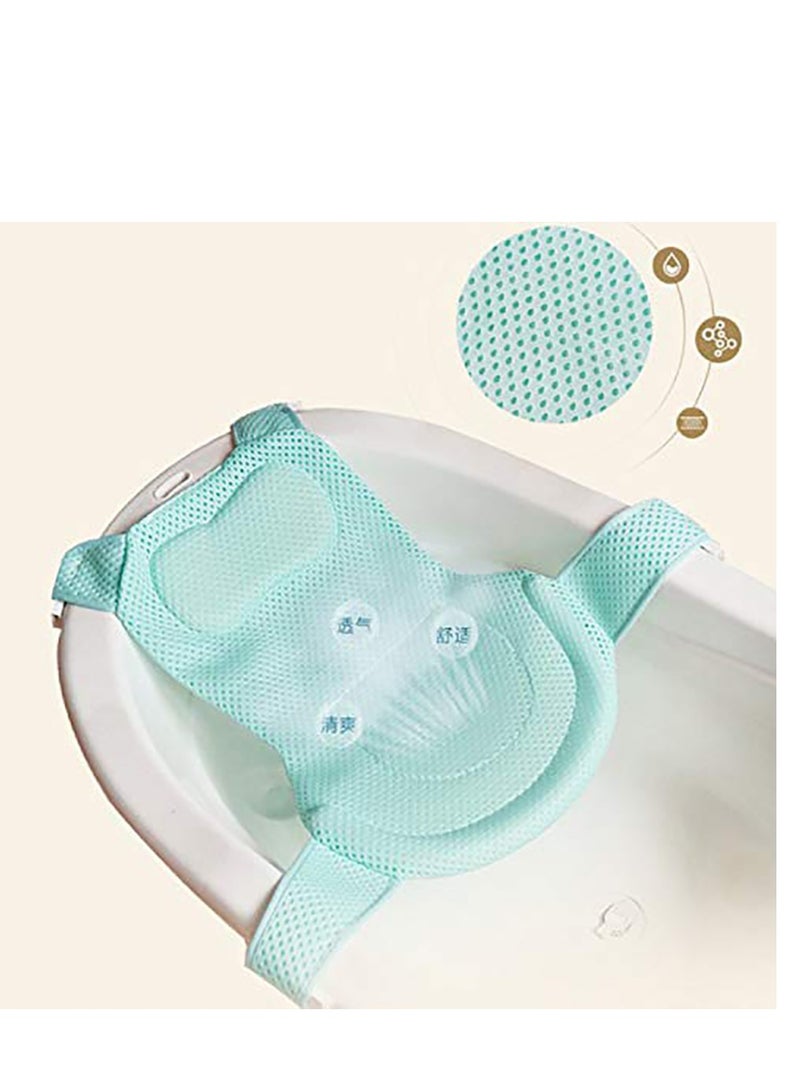 Baby Bath Net, Bathtub Shower Cradle Support Thicken Pad Bathroom Accessories Adjustable For NewBorn Toddler - Image 1