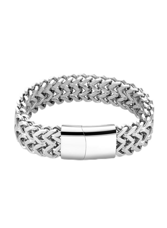 abooxiu Urn Bracelet for Human Ashes Cremation Bracelet Stainless Steel Ashes Bracelet Cremation Jewelry Urn Keepsake Memorial Ash Holder for Men Women, Stainless Steel, stainless steel - Image 1