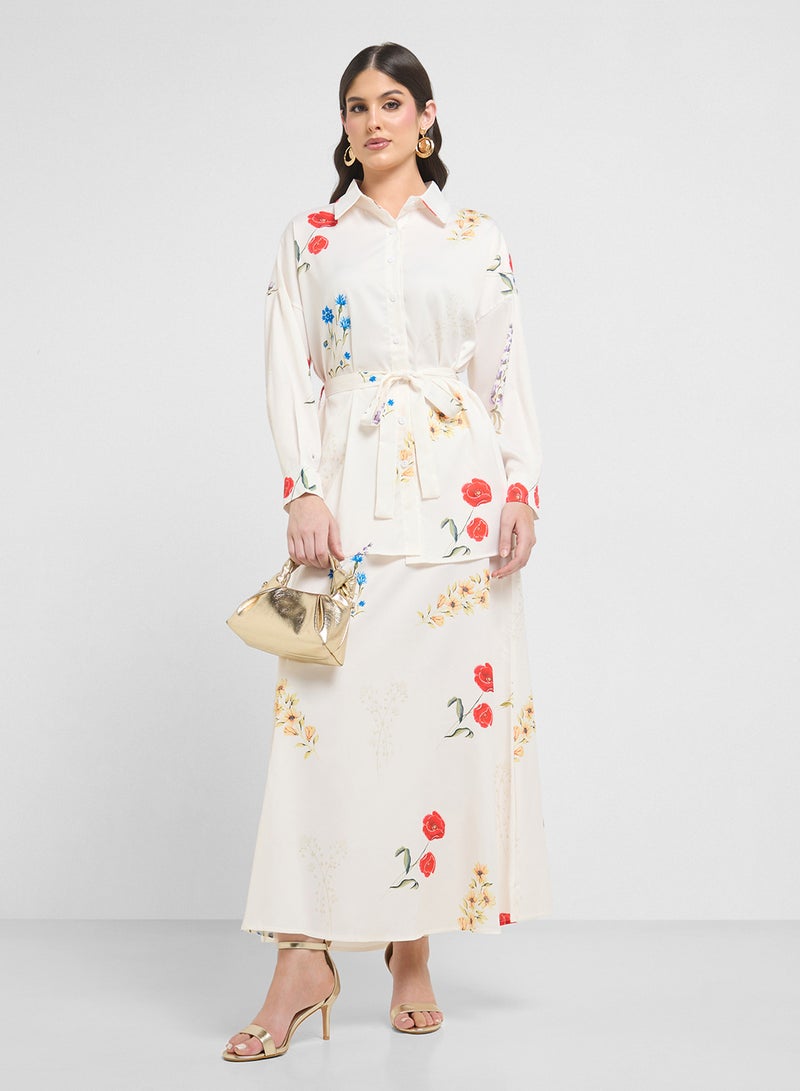 Khizana Floral Print Dress  - Image 1