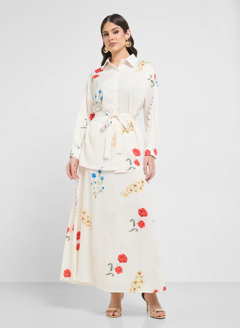 Khizana Floral Print Dress