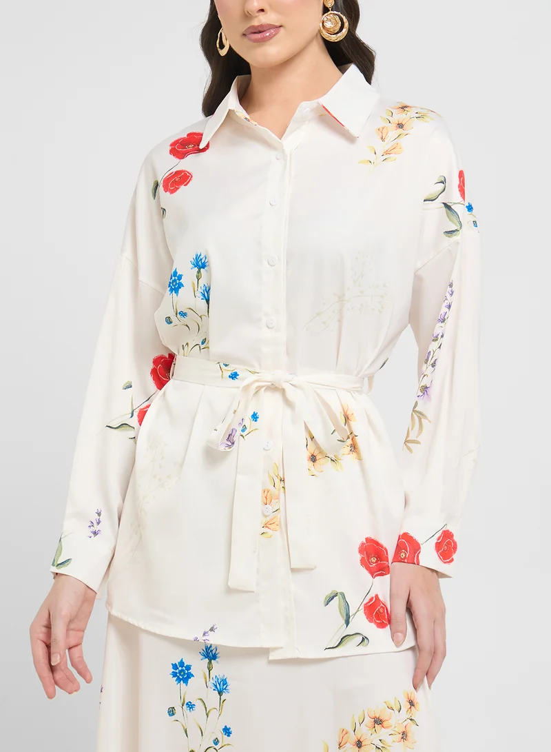 Khizana Floral Print Dress