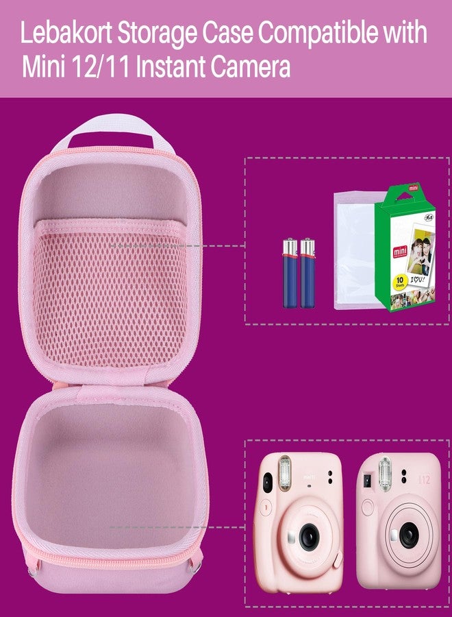 Lebakort Hard Case for INSTAX Mini 12 Instant Camera/INSTAX Mini 11 Instant Camera, Lilac-purple - Image 3