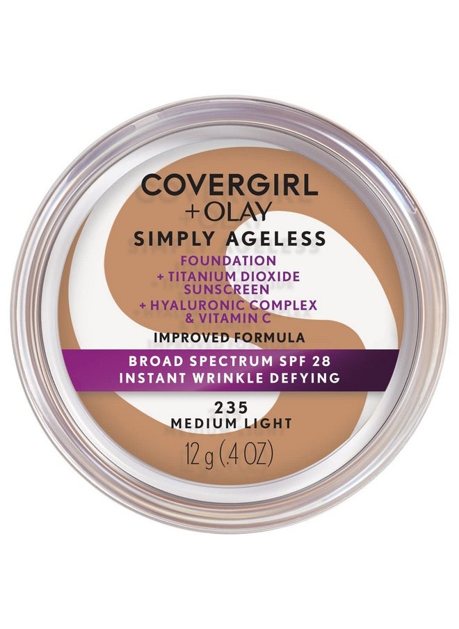 CoverGirl - & Olay Simply Ageless Instant Wrinkledefying Foundation, Medium Light - Image 1