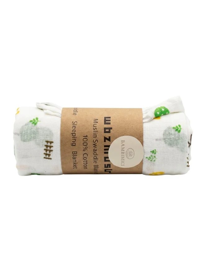 Bambimici Cotton Muslin Swaddle Blanket