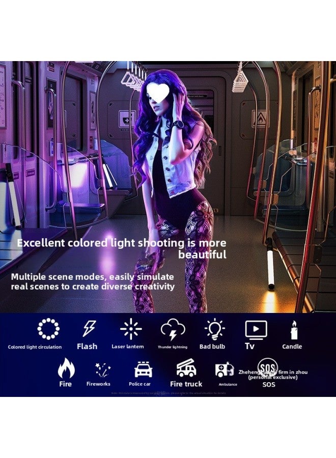 general Full Color RGB Mini Fill Light Pocket Portable Small Led Wireless Multi-color Lighting Light Mobile Phone Camera Shake Sound Straight-Specifications:【three-color Flagship Model】 Fill Light + Hot Sho - Image 4