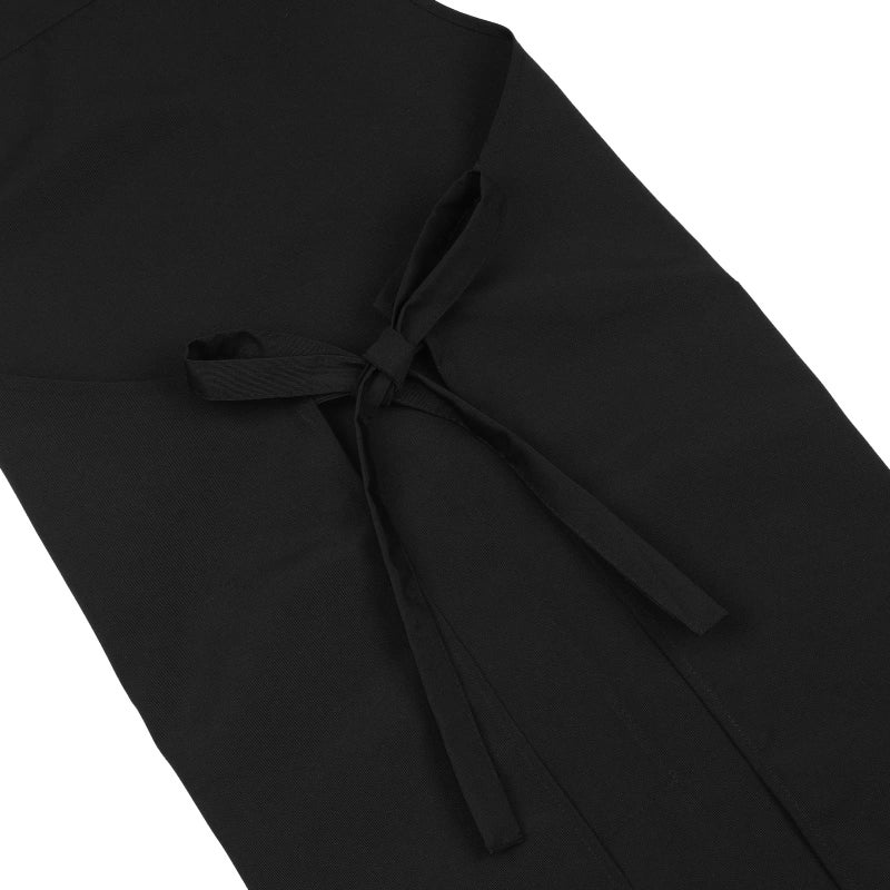 LOYGLIF Apron for Men Women with Adjustable Straps and Large Pockets, Canvas Cotton Cooking Kitchen Chef Bib Aprons Waterproof Black - Image 5