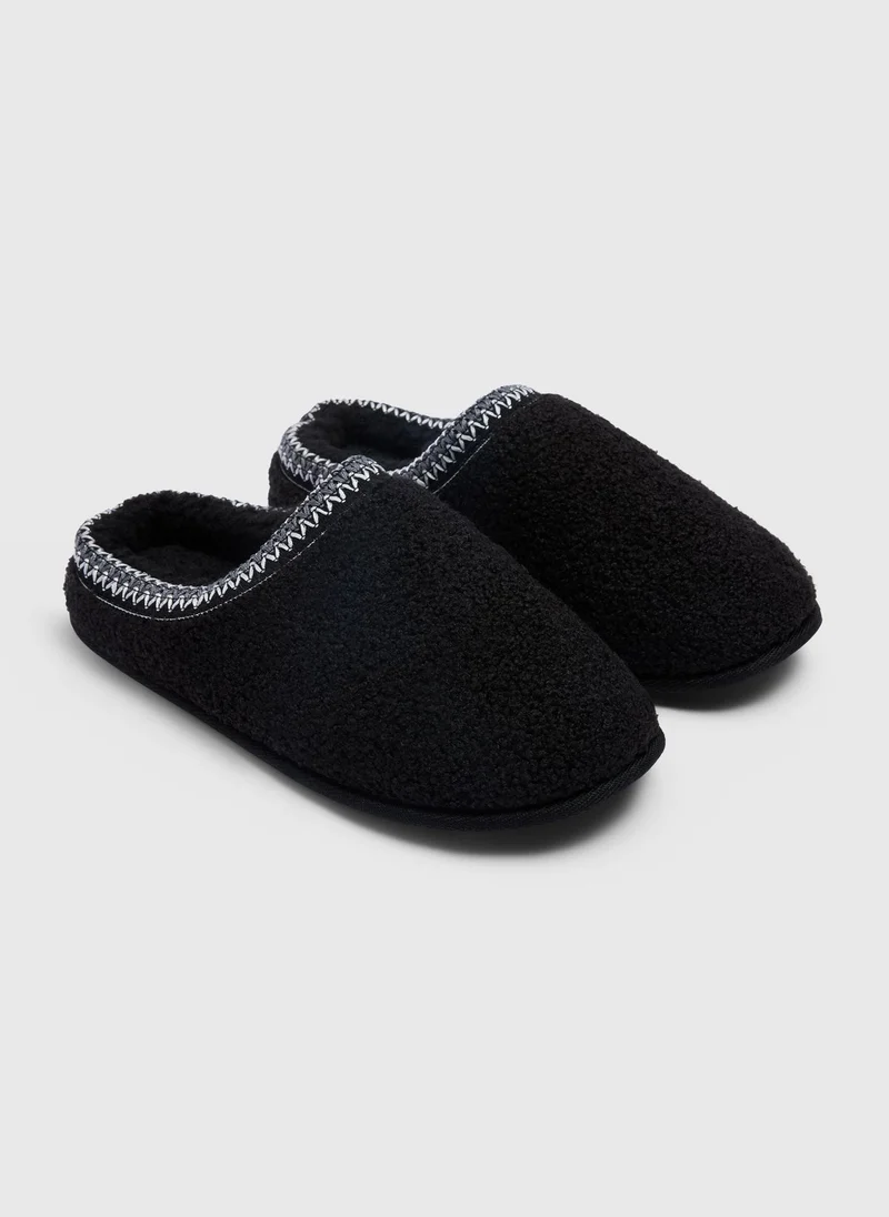 ماتلان Black Borg Trim Mule Slipper