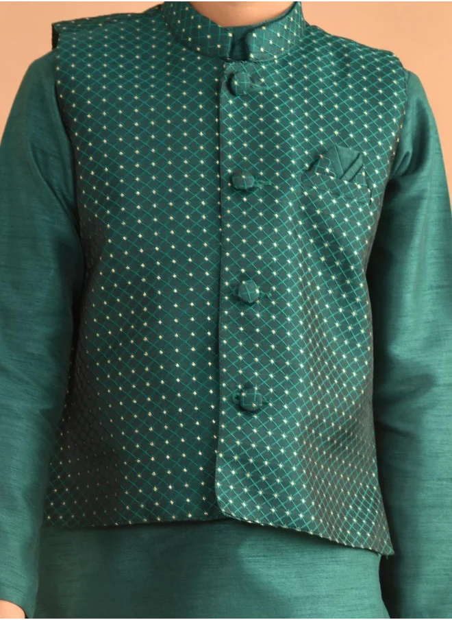 ليلك Kurta Pajama Set with Nehru Jacket