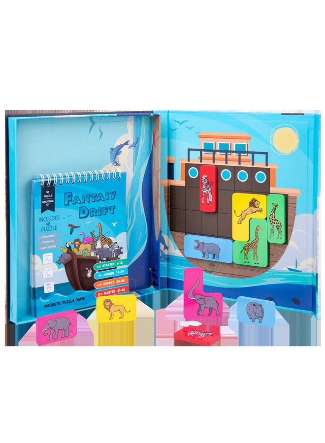 التفكير المنطقي، تدريب الذاكرة، التعليم في مرحلة الطفولة المبكرة، لعبة أحجية الانجراف الخيالية، لعبة تفاعلية بين الوالدين والطفل، اللون: الانجراف الخيالي - Image 1