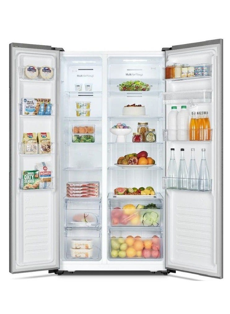 Hisense No-Frost Refrigerator, 2 doors, 519 Liters, Inverter, Inox - RS3N518NMIA1 RS3N518NMIA1 Inox - Image 5