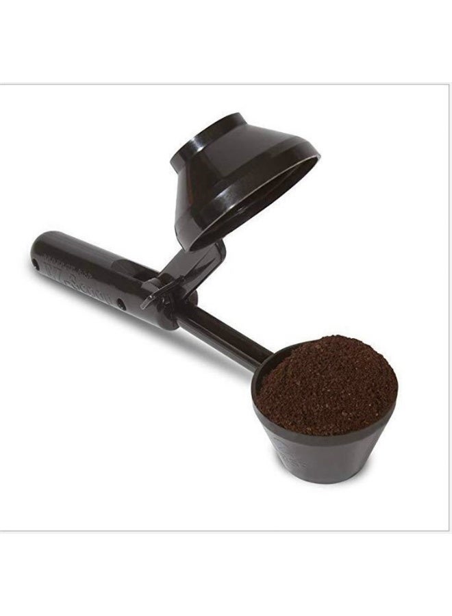 Scoop Coffee Scooper & Funnel for Reusable Cup Refillable Coffee Pods, 2 Tablespoon Capacity Black - Image 1