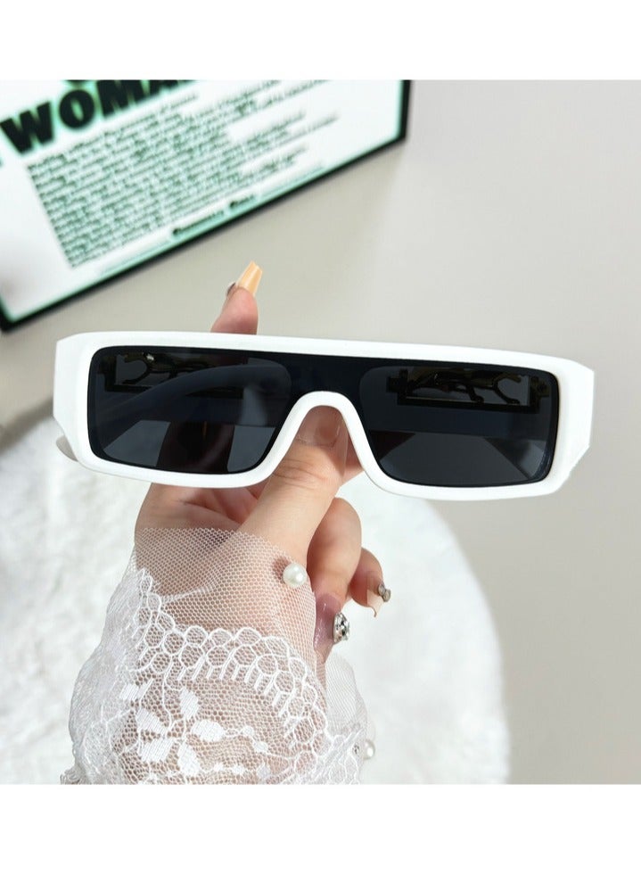 POLITE Luxury Brand Cheetah Style White Sunglass for Women, Trendy Cheetah Fashion Sunglass - Image 5